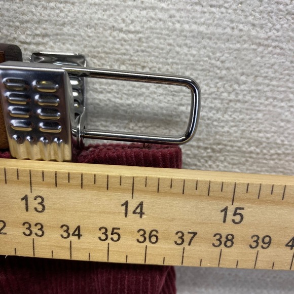 Altar'd State Corduroy A Line Button Front Skirt Burgundy Size Medium Stretch - Picture 6 of 9